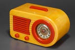 Great Fada 1000 Insert ’Bullet’ Catalin Radio Yellow + Red
